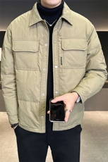2024新款男士羽绒服冬季轻薄短款上衣A313-13813-P175控价258，男装羽绒服，电商A313