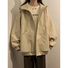 秋季皮衣美式潮牌青少年百搭夹克情侣春装外套XZ102B-1-JK2563P85，男装皮衣，星座102B-1