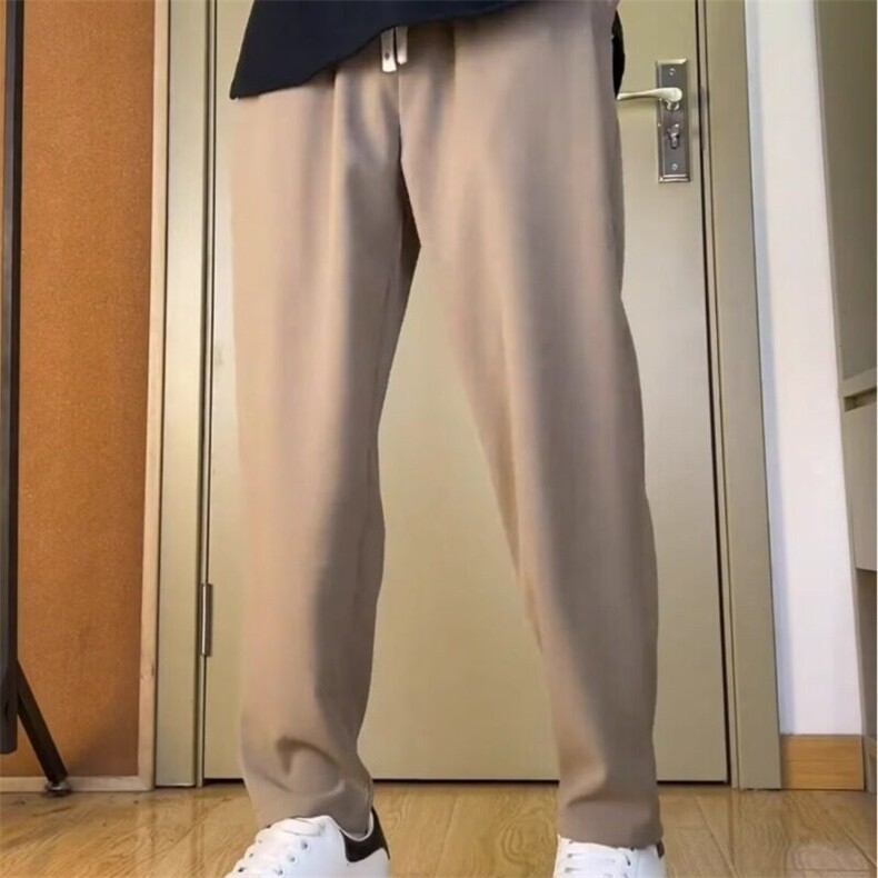 夏季新款垂感西裤男简约设计垂感休闲裤男士直筒裤微锥百搭长裤,男装休闲裤,星座506A