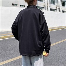 慵懒潮半拉链文艺青春流行秋季男卫衣气质套头GW13P36，男装卫衣，星座1116-2