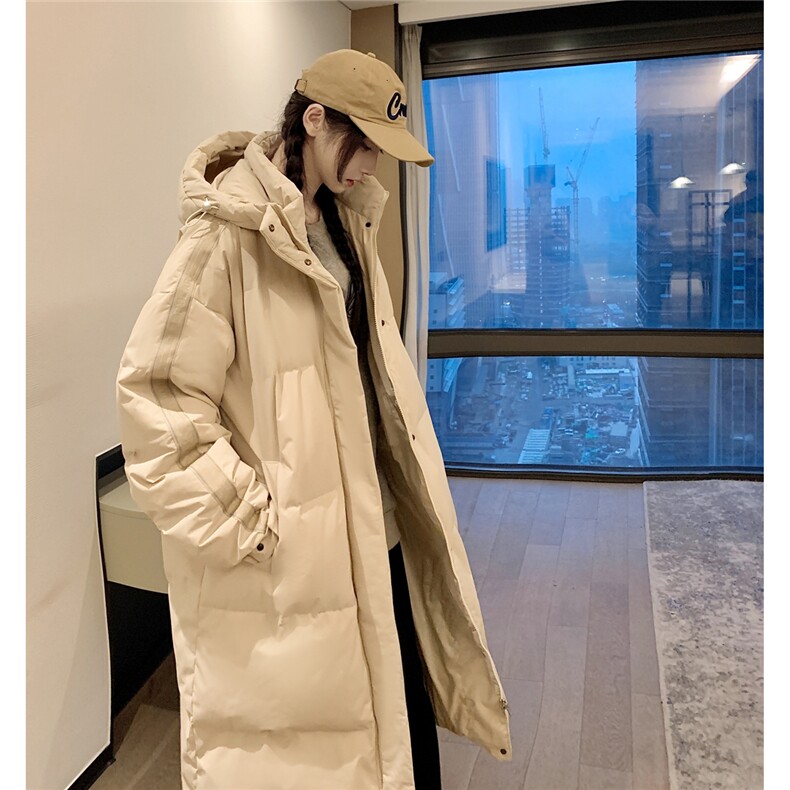 羽绒服 冬季新款中长款情侣韩版连帽羽绒服外套 Y918/P190图片