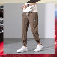 男士休闲裤薄款长裤宽松束脚速干裤凉爽透气百搭舒适冰丝MK02P25，男装休闲裤，星座1013-5