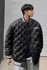 1港风外景定制面料宽松保暖棒球领羽绒服男外套8709P168控229，男装羽绒服，星座226-2