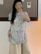 2025新中式上衣百搭简约时尚，女装T恤，湘姗