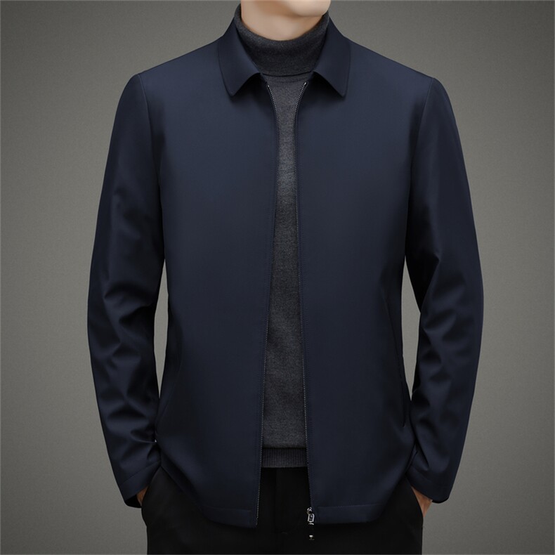 冬季新款加厚羽绒服男士翻领可脱卸内胆保暖男装中年商务休闲外套,男装羽绒服,电商B212（原钱塘6029）