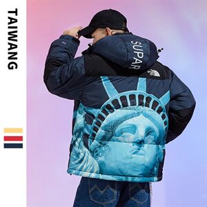 冬季棉服外套男潮港风宽松雪山短款情侣棉衣  A436-895-P150图片