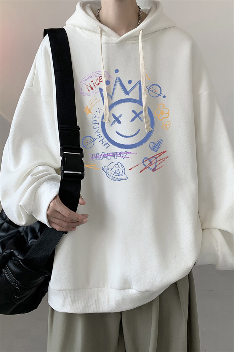 连帽卫衣男大码运动服帽衫外套WY2180-P35加绒款-P40,男装卫衣,电商A040