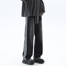 松紧腰三条杠牛仔裤B342-Z600-特P45控78，男装牛仔裤，电商B342