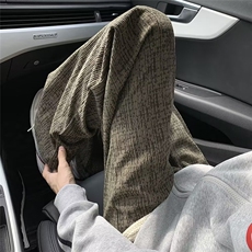 灯芯绒斑点立体包边裤子男秋季慵懒风垂感休闲宽松直筒裤KA652，男装休闲裤，星座1116A-1（原606A）