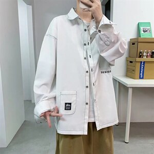 长袖衬衫春款男港风潮流C2116P40,男装衬衫,星座1116-2