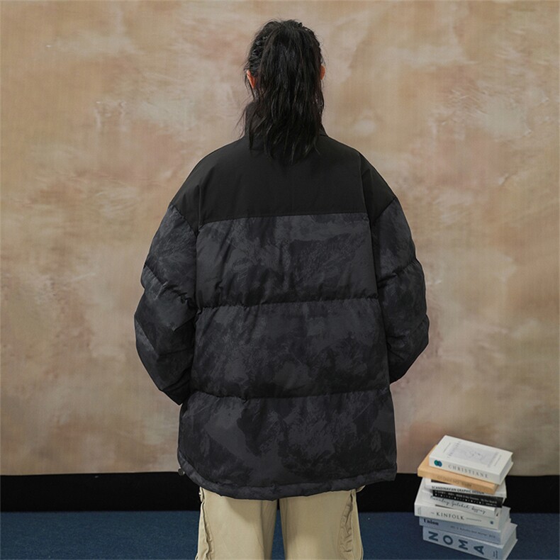 冬季新款羽绒服D5564-TP165248美式高街休闲设计感撞色外套,男装羽绒服,电商A102