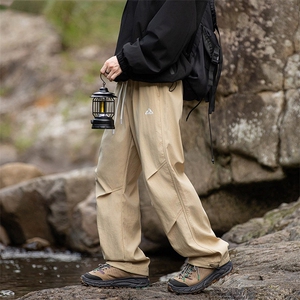 休闲裤男宽松纯色透气直筒登山裤DSA157B-K9815-特P35图片