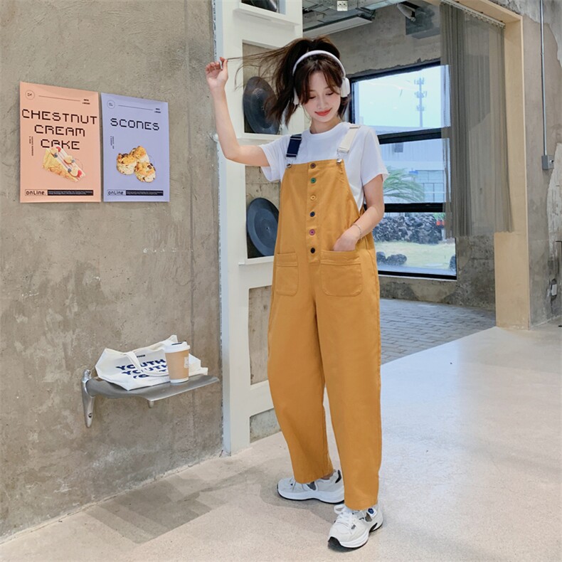 多巴胺穿搭休闲背带裤女2025夏季新款超火洋气减龄小个子连体裤子,女装连衣裙,2C050