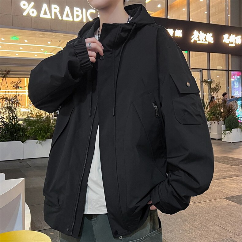 26春季大码男士户外连帽夹克外套8662-P75大码,男装夹克,星座209