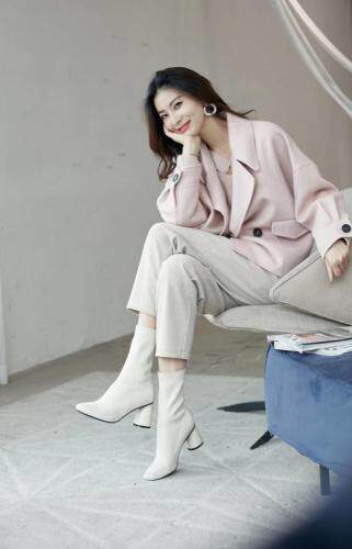 冬季新款双面羊绒大衣，女装，拉嘉图