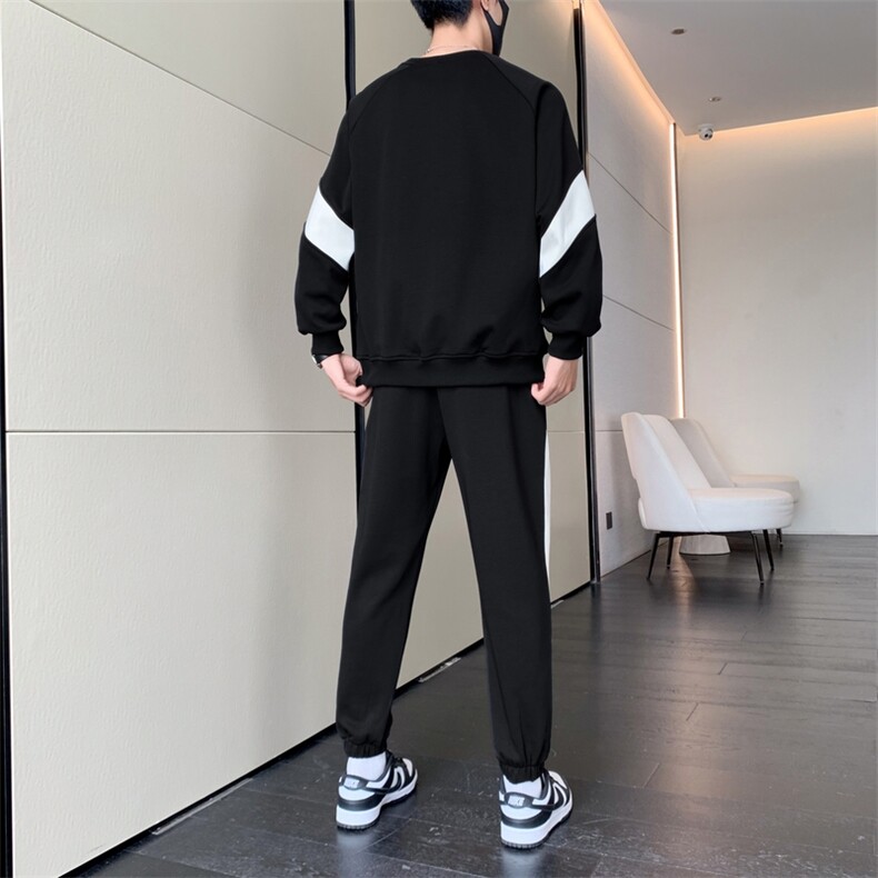 TK15-P70新款男生印花套装学生卫衣青少年上衣大童裤子整套,男装休闲套装,星座507A（原星座306B-2）