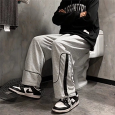 工装裤男春季潮牌痞帅直筒休闲裤排扣裤K230P33，男装休闲裤，星座1116-2