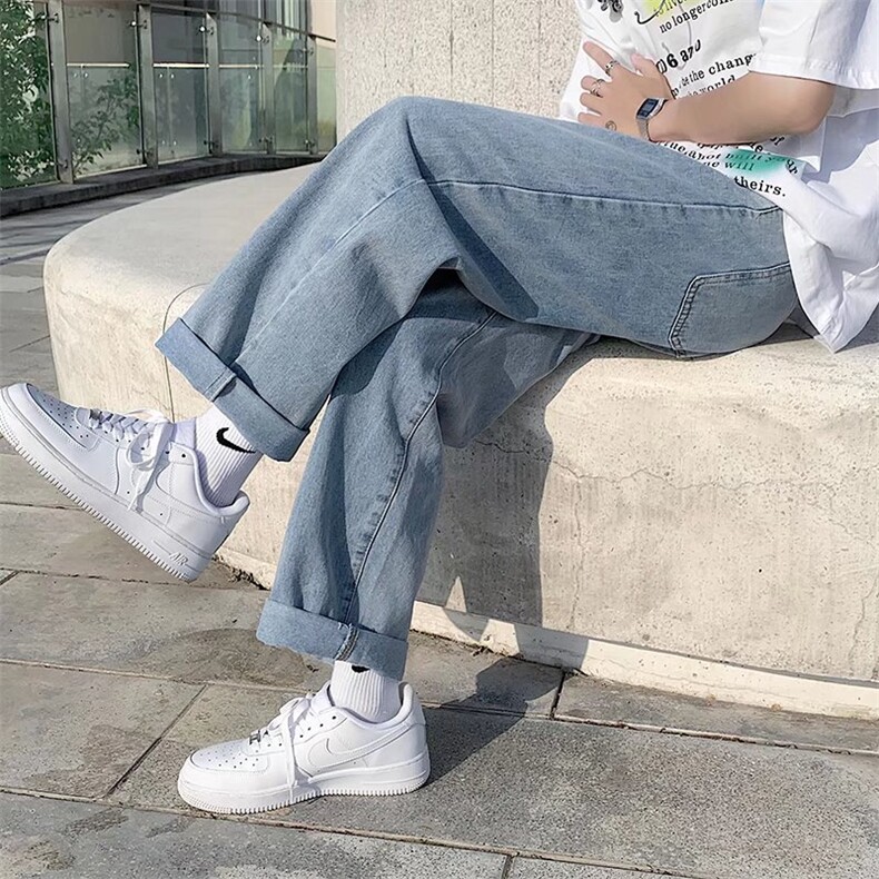 夏季款牛仔裤男宽松学生韩版潮流ins百搭阔腿N003P35,男装牛仔裤,星座1116-2
