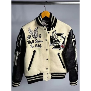 1506-1/JA1771/P119骷髅骑士棒球服修身立领vibe短款外套男图片