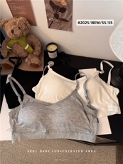 夏季美背文胸女吊带背心抹胸内衣无钢圈胸罩聚拢性感裹胸，女装背心吊带，梦白服饰厂