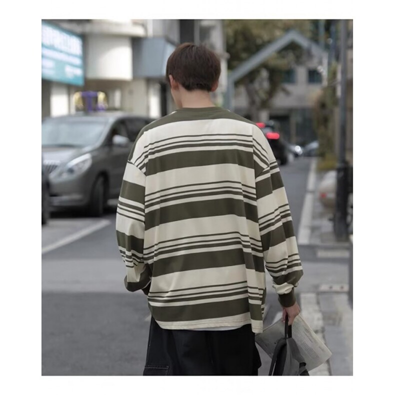 冬卫衣男2025年春秋季韩版新款圆领宽松上衣chic港风潮流T18p38,男装卫衣,电商D315