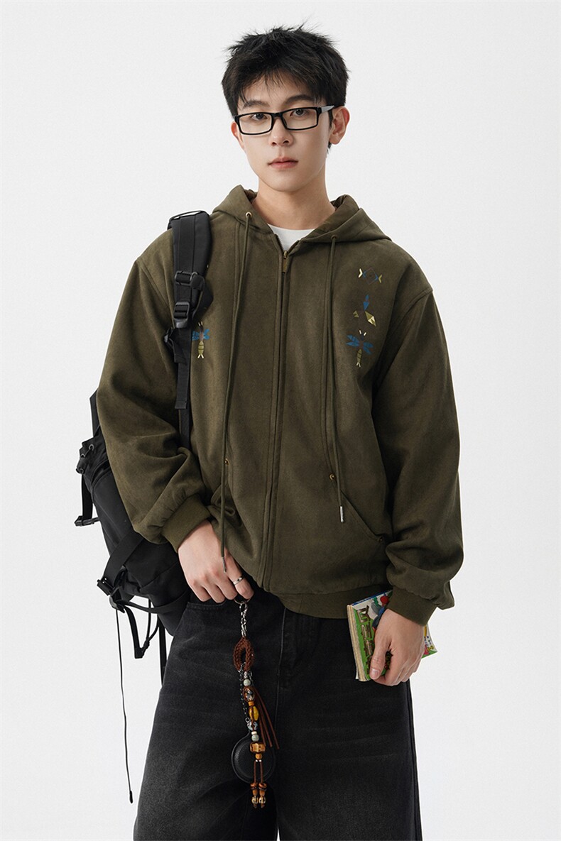 8XL-M特大码秋冬机能夹克外套冲锋衣百搭潮休闲宽松户外WY24P78,男装夹克,电商D206-1