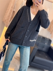 V领羊绒开衫女外套秋冬新款山羊绒毛衣针织衫外搭，女装羊绒衫，大千羊绒