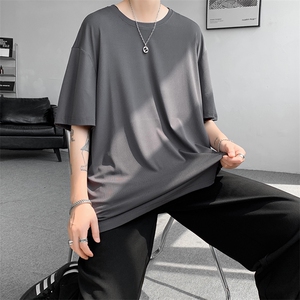 8XL-M 高品质！！特大码冰丝速干T恤男透气短袖上衣纯色DX314P25图片