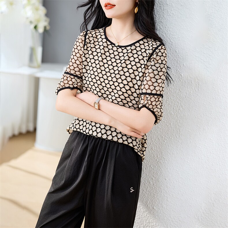 2024年夏季新款现货圆领套头短袖两件套九分裤休闲女装套装,女装套装/套裙,初闻兮
