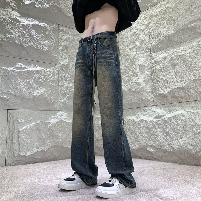 美式牛仔裤男款秋季长裤潮 Y2032 P46图片