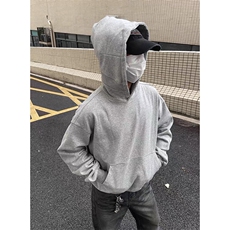 抖音得物高品质二开美式高街重磅结构辑明线纹理连帽卫衣外套W109，男装卫衣，电商A486