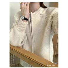 长袖针织开衫女宽松百搭纯色拉链休闲外套上衣,女装针织衫/毛衣,鑫友供货,财富天地 长袖针织开衫女宽松百搭纯色拉链休闲外套上衣,女装针织衫/毛衣,鑫友供货,财富天地