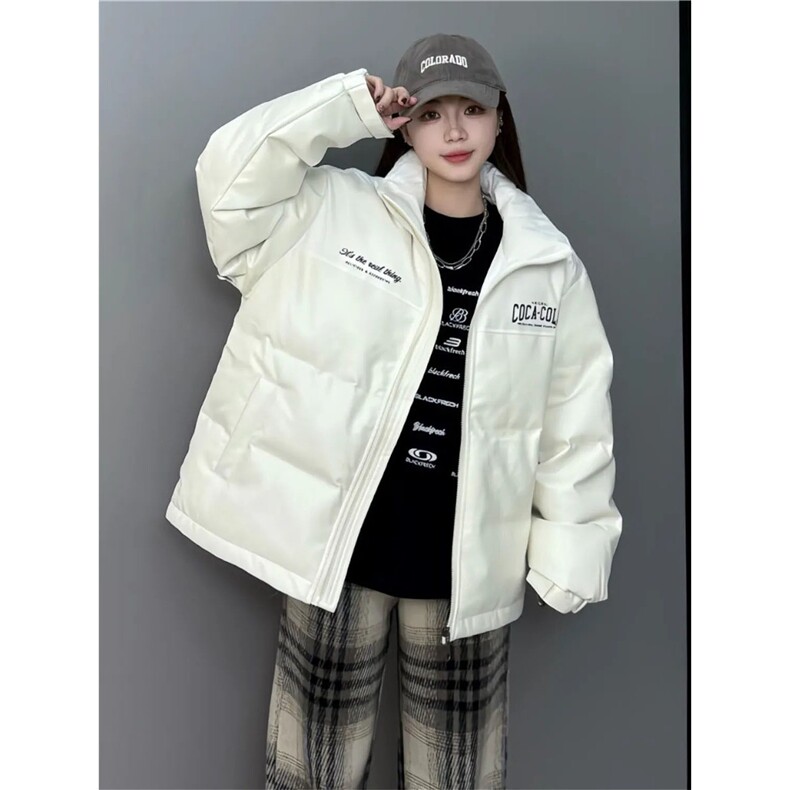 网络图现货冬装印花机车皮棉服PU情侣棉衣外套男女R6848-P110,男装棉衣,星座1005-4