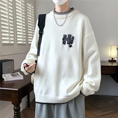 MY7239常规TP50针织衫男慵懒风套头长袖毛衣外套，男装针织衫/毛衣，电商A320