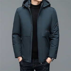 NN2281钱塘2020-3商务百搭简约冬季厚款中年男士棉衣外套P95图片