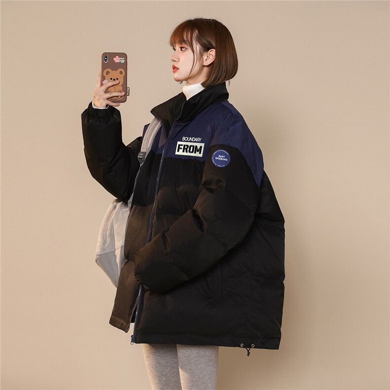 中性风23新款秋季时尚百搭宽松加厚立领棉服外套MY269特批85控138,男装棉衣,A247A