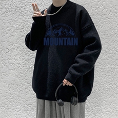 控68半高领毛衣男士大码针织衫男毛线衣男M18255-P45加绒款-P65，男装针织衫/毛衣，电商A040