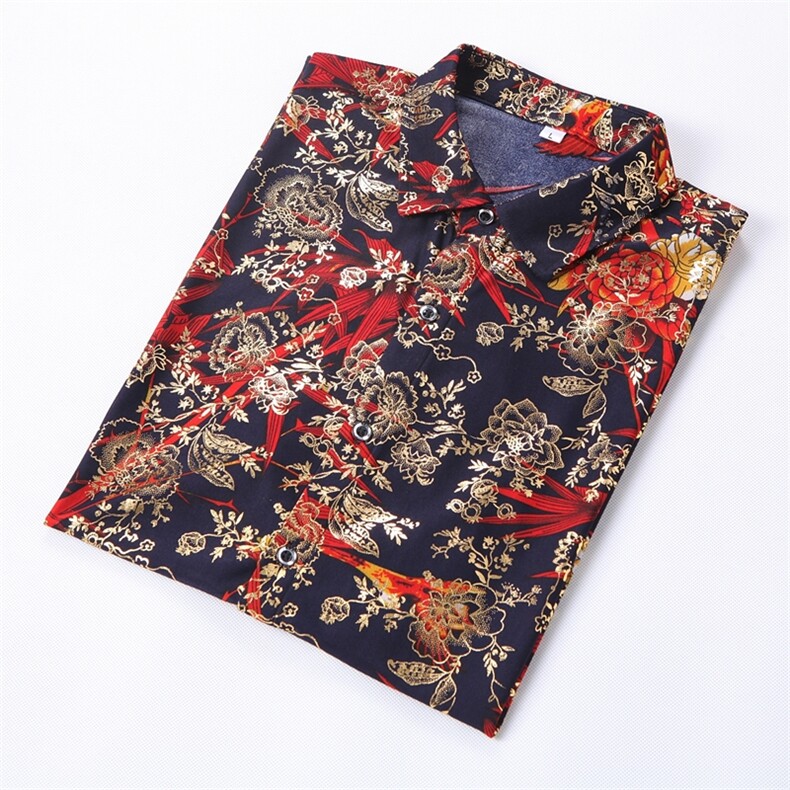 2021花衬衫大码衬衣沙滩涤棉衫弹力短袖9898P40M-7XL3D图,男装衬衫,星座1106-1