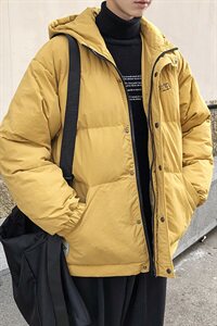 【】A003-HY8008-P130冬装新款印花连帽面包服棉衣 港风2图片