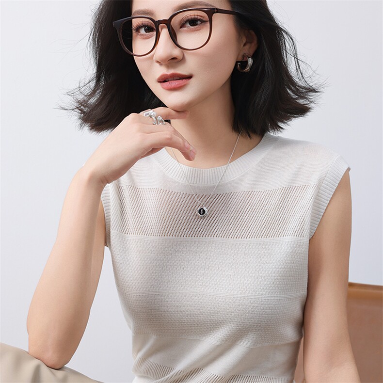 2025夏季新款纯棉内搭吊带背心女士外穿无袖一体针织打底无袖上衣,女装背心吊带,冀清阳荣