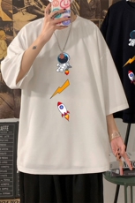 Q11165-P30春夏季七分袖t恤男大码五分袖男短袖中袖，男装T恤，电商A040