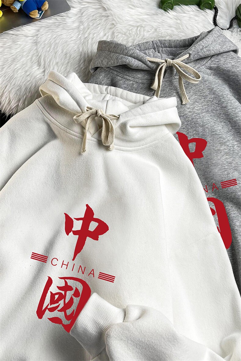 WY2198-P35加绒款-P40纯棉连帽卫衣男大码运动帽衫宽松薄,男装卫衣,电商A040