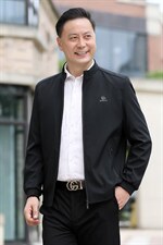 B-N9962男士2023年秋季新款长袖中老年休闲拉链夹克立领潮流P63，男装夹克，电商B360