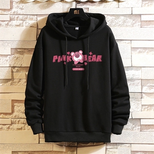 WY2329-P35 加绒款-P40 纯棉连帽卫衣男大码运动帽衫宽松薄 砖墙图片