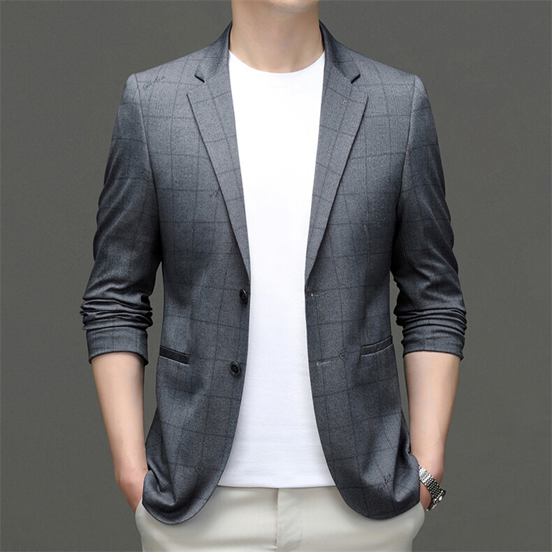 秋季新款西装男西服简约外套西服商务休闲小西装单西,男装西服,电商B360