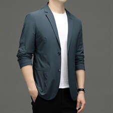 CD33621钱塘2020-2春秋薄款时尚休闲帅气中青年男士西服外套P170，男装西服，钱塘207-2