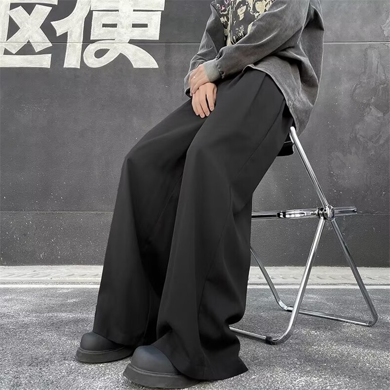 阔腿裤男韩版潮流高街帅气休闲裤2024春季新款ins长裤K5019-P43,男装休闲裤,星座412-2