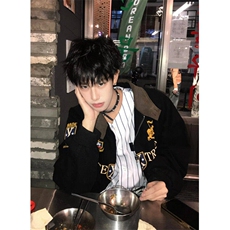 美式复古街头高级感夹克春季刺绣外套上衣潮牌男女LJK9633-p83，男装夹克，星座1008