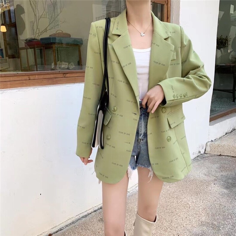 字母西装，女装西装，吉之红