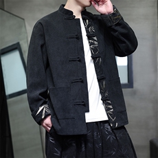 秋装新款男士风大码灯芯绒夹克拼接翻袖外套JK99-P110控158，男装夹克，电商A021